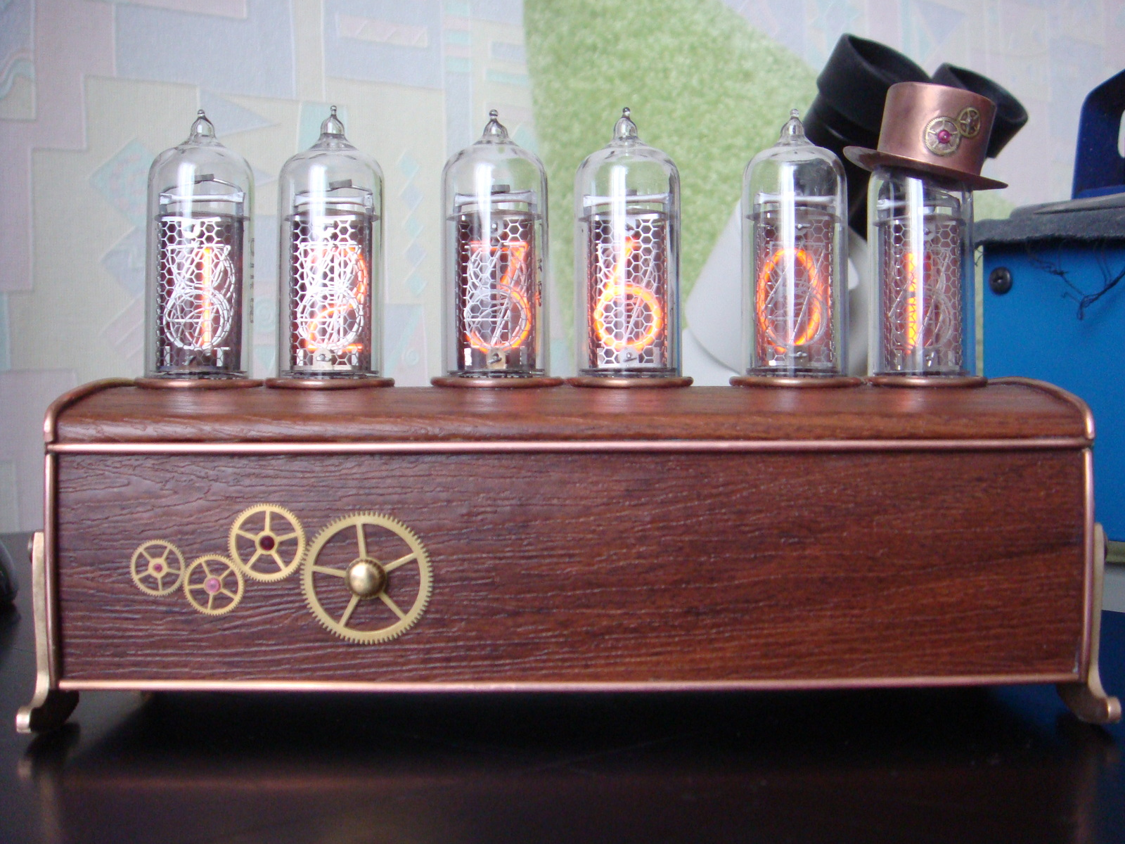 Часики Nixie - Моё, Стимпанк, Часы, Своими руками, Nixie clock, Длиннопост