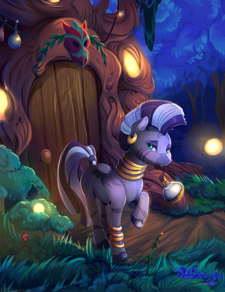 Here is the eternal wild forest - My little pony, Zecora, Wild forest, Longpost, Viwrastupr