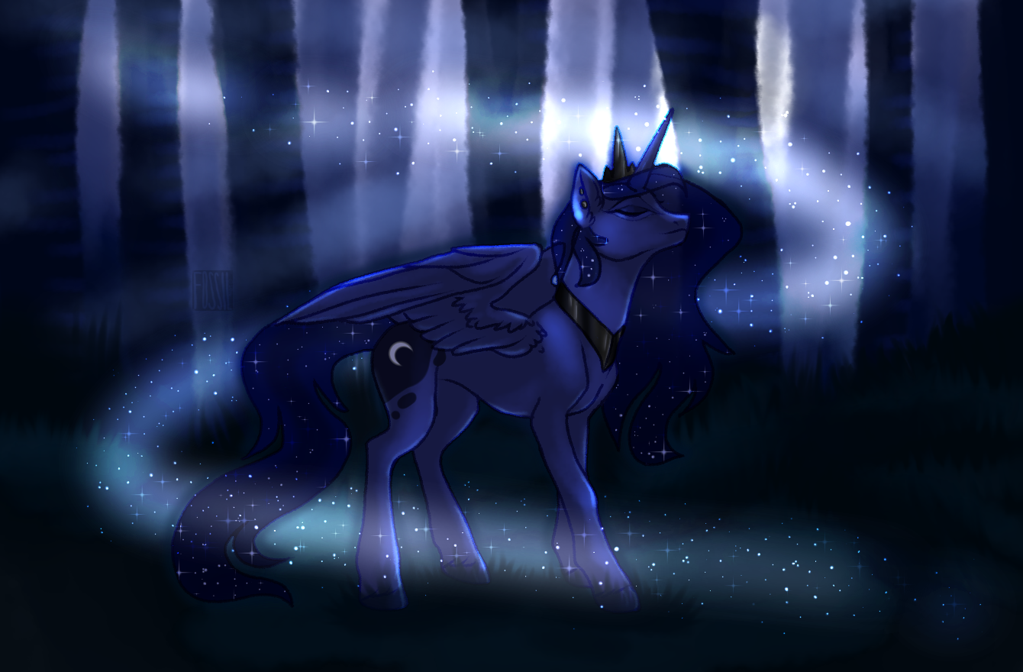 Принцесса - My Little Pony, Princess Luna, DeviantArt, PonyArt