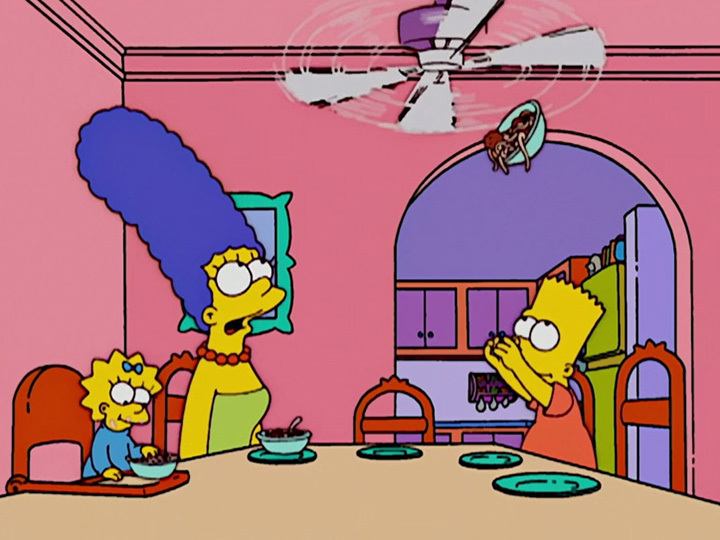 The Simpsons Season 14 Episode 8 - The Simpsons, Bart Simpson, Marge Simpson, Serials, Longpost, Storyboard, Maggie Simpson, Fan, Stuffing, , Food, Spaghetti, Kitchen