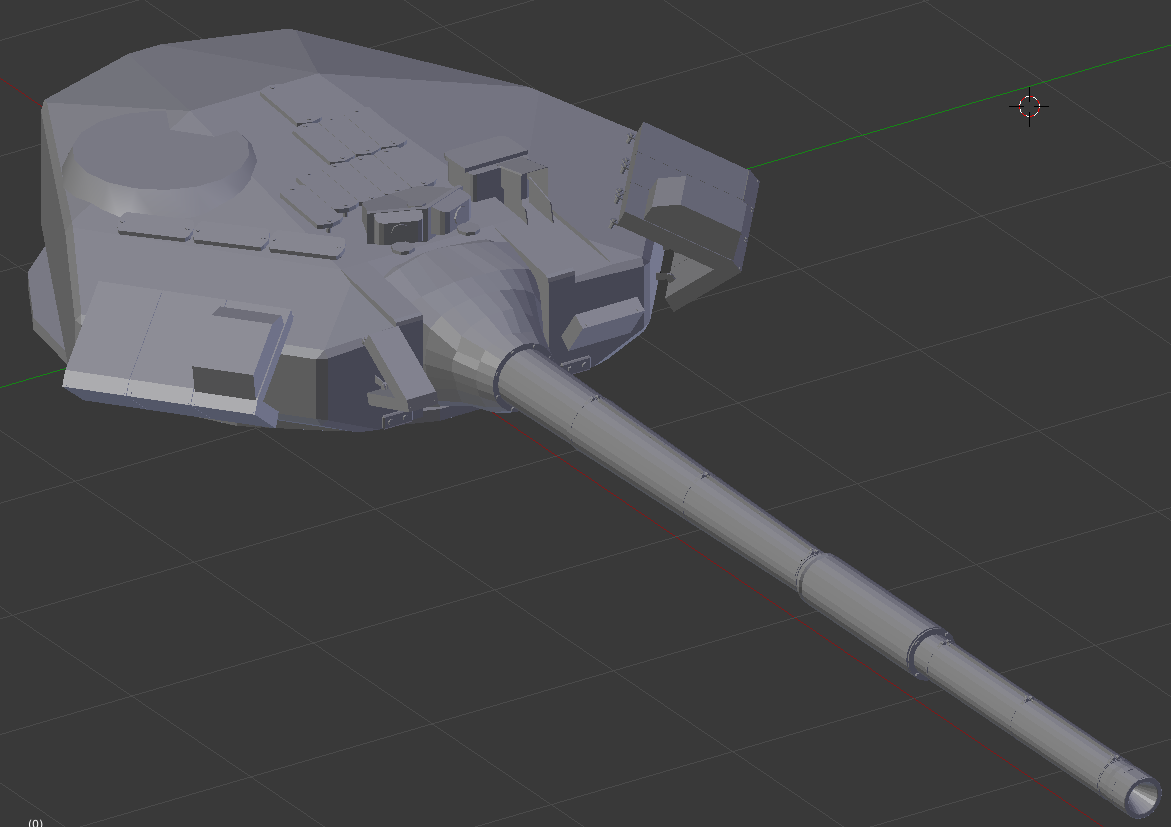 Modeling T-90A for the game. PART 2 - My, Tanks, Graphics, Blender, Games, 3D graphics, t-90, Longpost