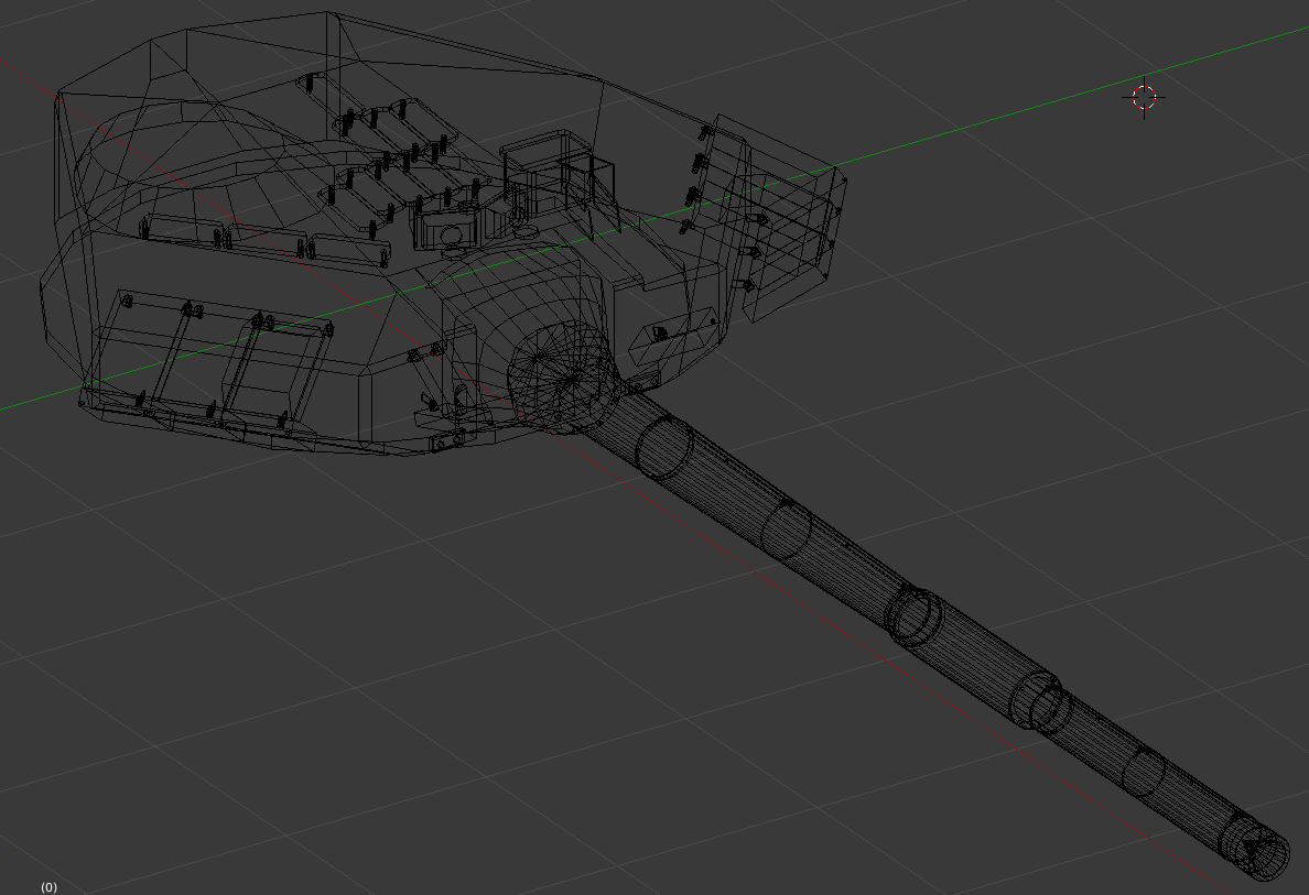 Modeling T-90A for the game. PART 2 - My, Tanks, Graphics, Blender, Games, 3D graphics, t-90, Longpost