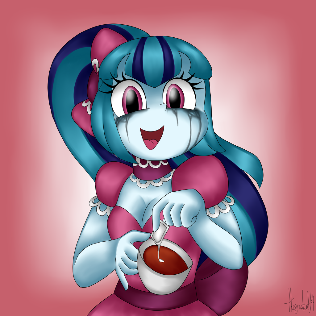 Do you want some tea? - My little pony, Equestria girls, Sonata dusk, Semi-Grimdark