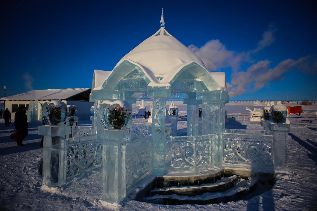 Ice Park in Yakutsk - Yakutia, Yakutsk, , The photo, Longpost