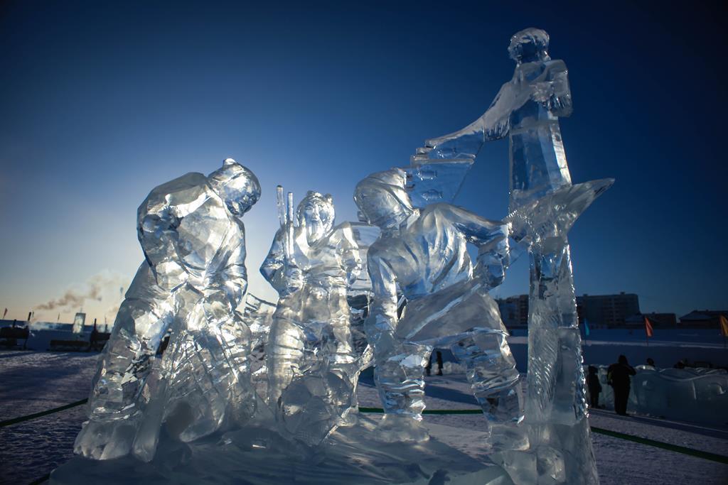 Ice Park in Yakutsk - Yakutia, Yakutsk, , The photo, Longpost