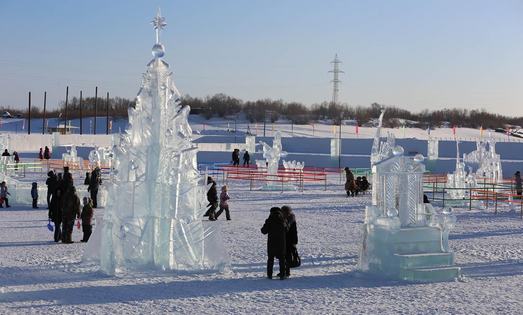 Ice Park in Yakutsk - Yakutia, Yakutsk, , The photo, Longpost