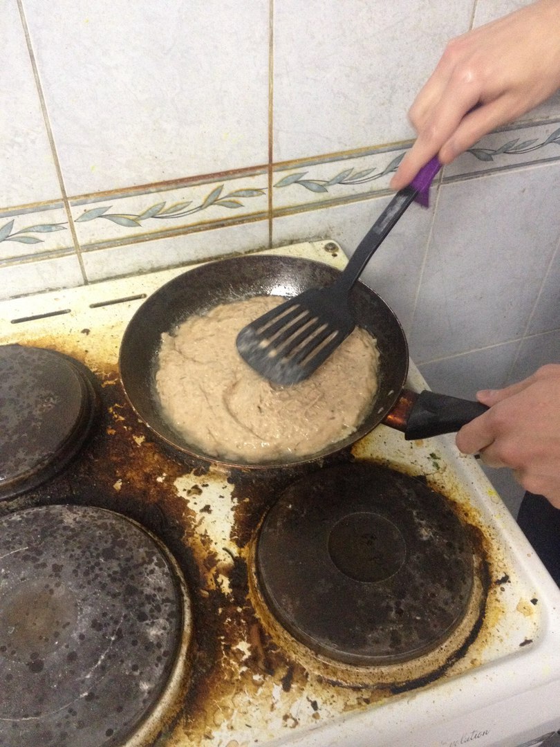 Student cutlet - My, Students, Mono, Dormitory, Humor, Food, Cooking, Longpost