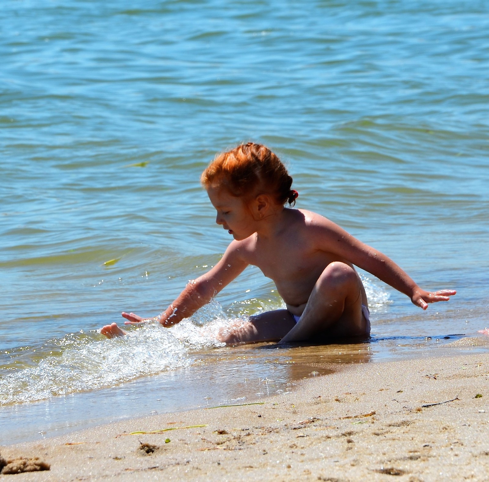 Sun and sea - My, The sun, Sea, Girl, Redheads, Summer, Beach, Nikon d5100, The photo