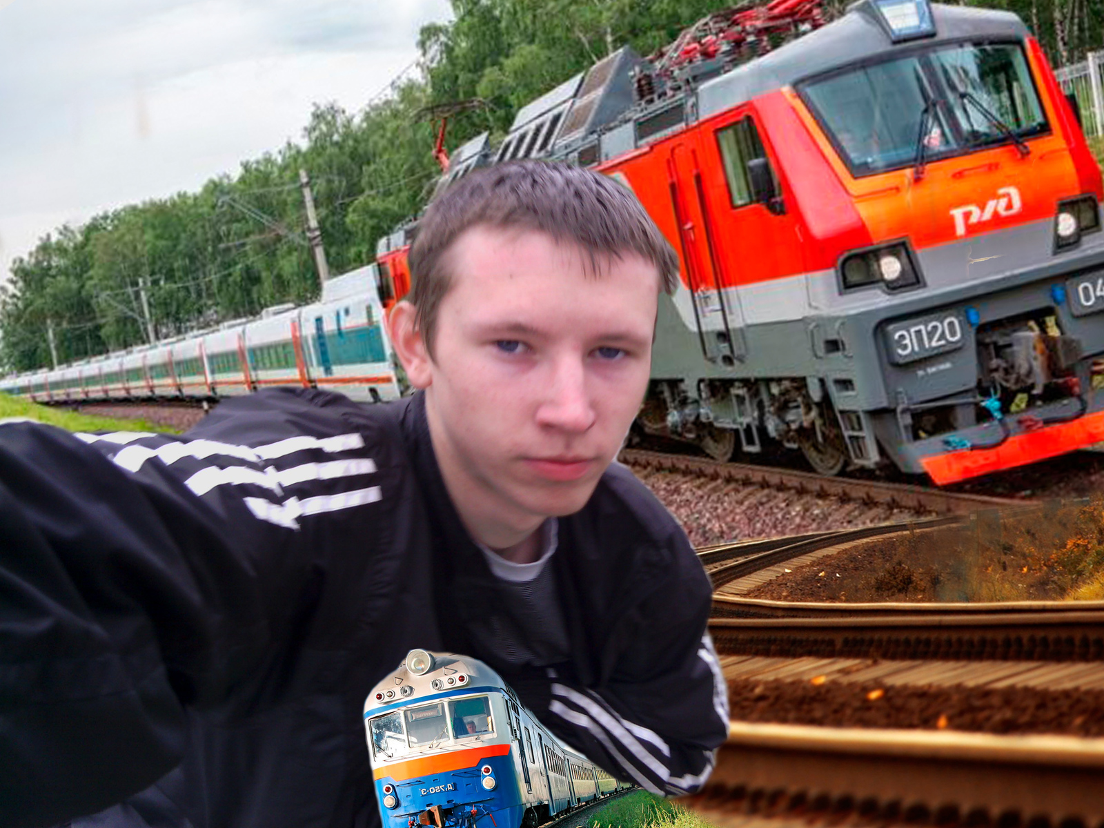 Who can explain to me what is going on here? - My, A train, Photoshop master, Fotozhaba, Photoshop as best as I can