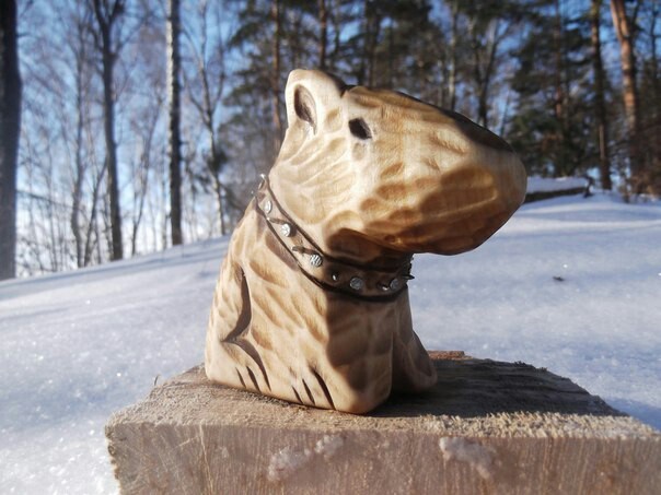 wooden animals - My, Wood carving, Animals, Longpost