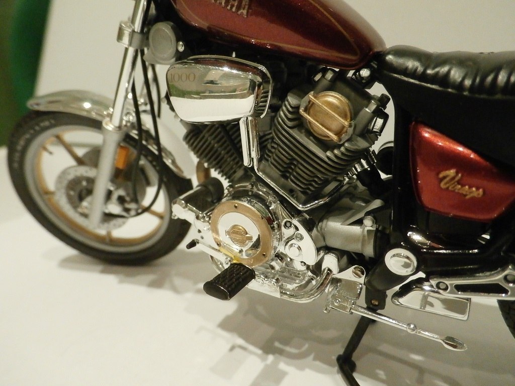 Мое хобби. Tamiya YAMAHA XV 1000 Virago - Моё, Моделизм, Хобби, Tamiya, Мотоциклы, Yamaha, Рукожоп, Стендовый моделизм, Мотомоделизм, Длиннопост, Мото