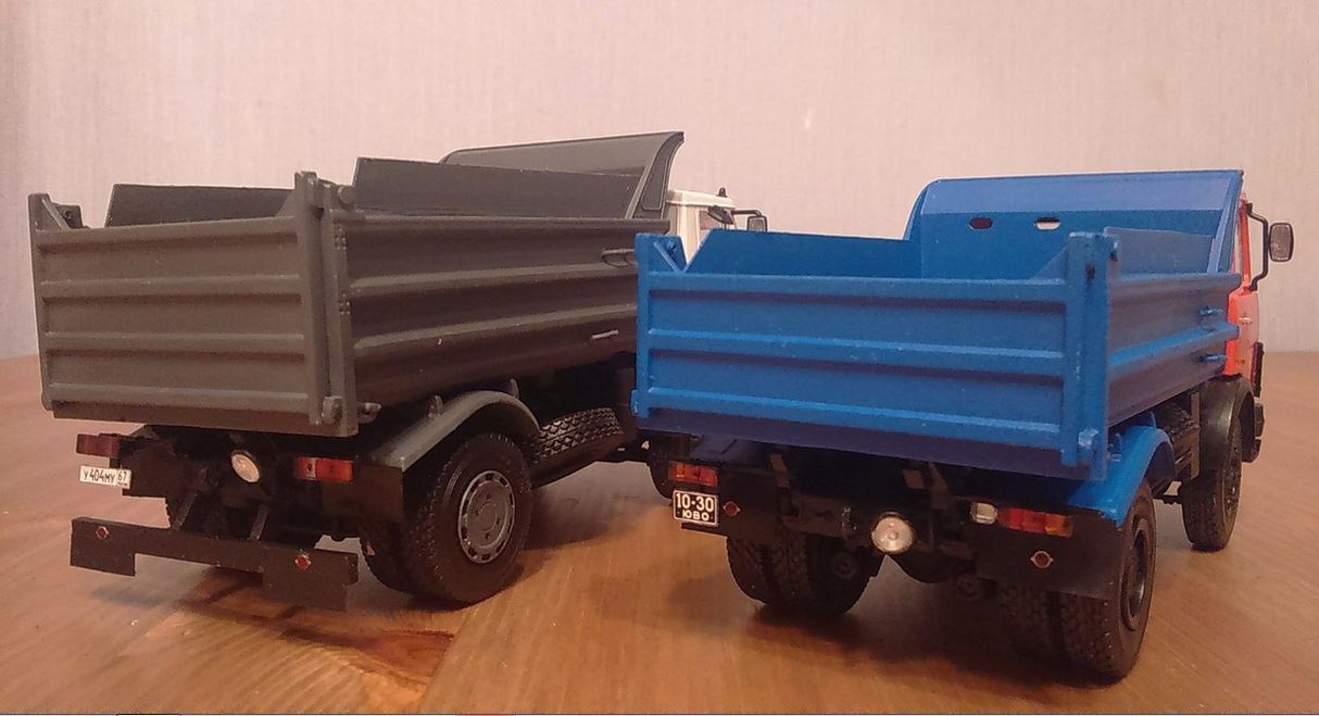 Minsk workaholic-strong men - dump trucks MAZ-5551 - My, Auto, Truck, Maz, , Car modeling, Toys for adults, Dump truck, Building, Longpost