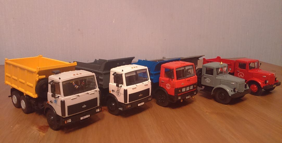 Minsk workaholic-strong men - dump trucks MAZ-5551 - My, Auto, Truck, Maz, , Car modeling, Toys for adults, Dump truck, Building, Longpost