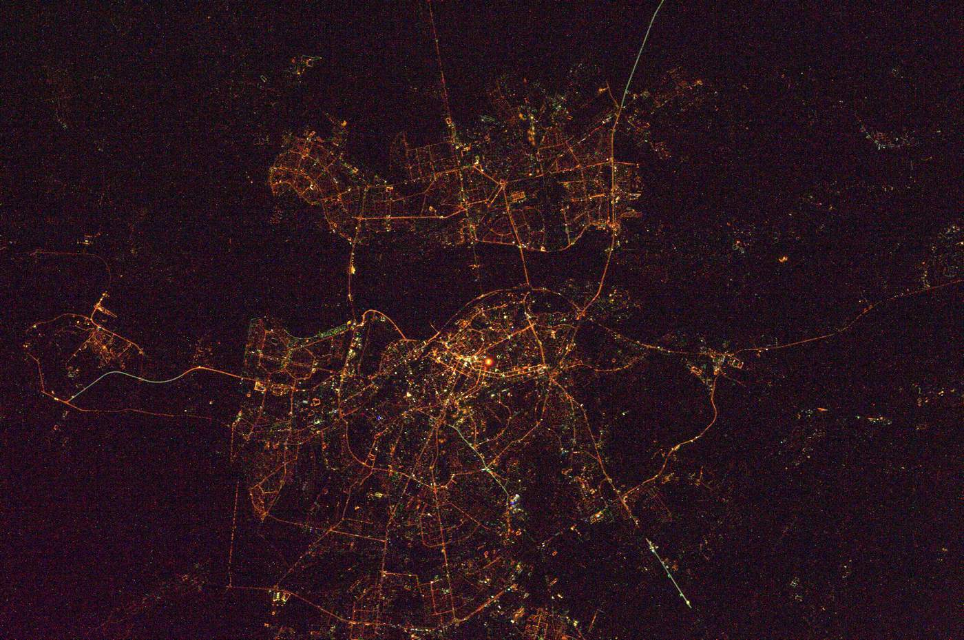 Night cities of the world, view from the ISS - Space, Town, Night city, ISS, Longpost