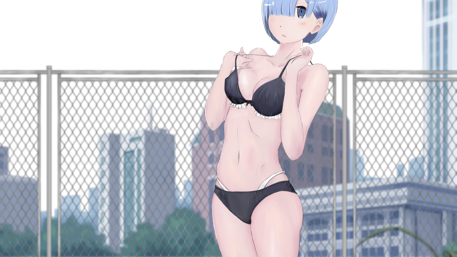 Rem. Anime Art - Моё, Anime Art, Арт, Гифка, Аниме, Картинки, Девушки