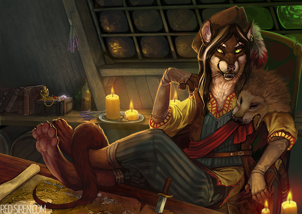 Pirate - Furry, Art, , Pirates