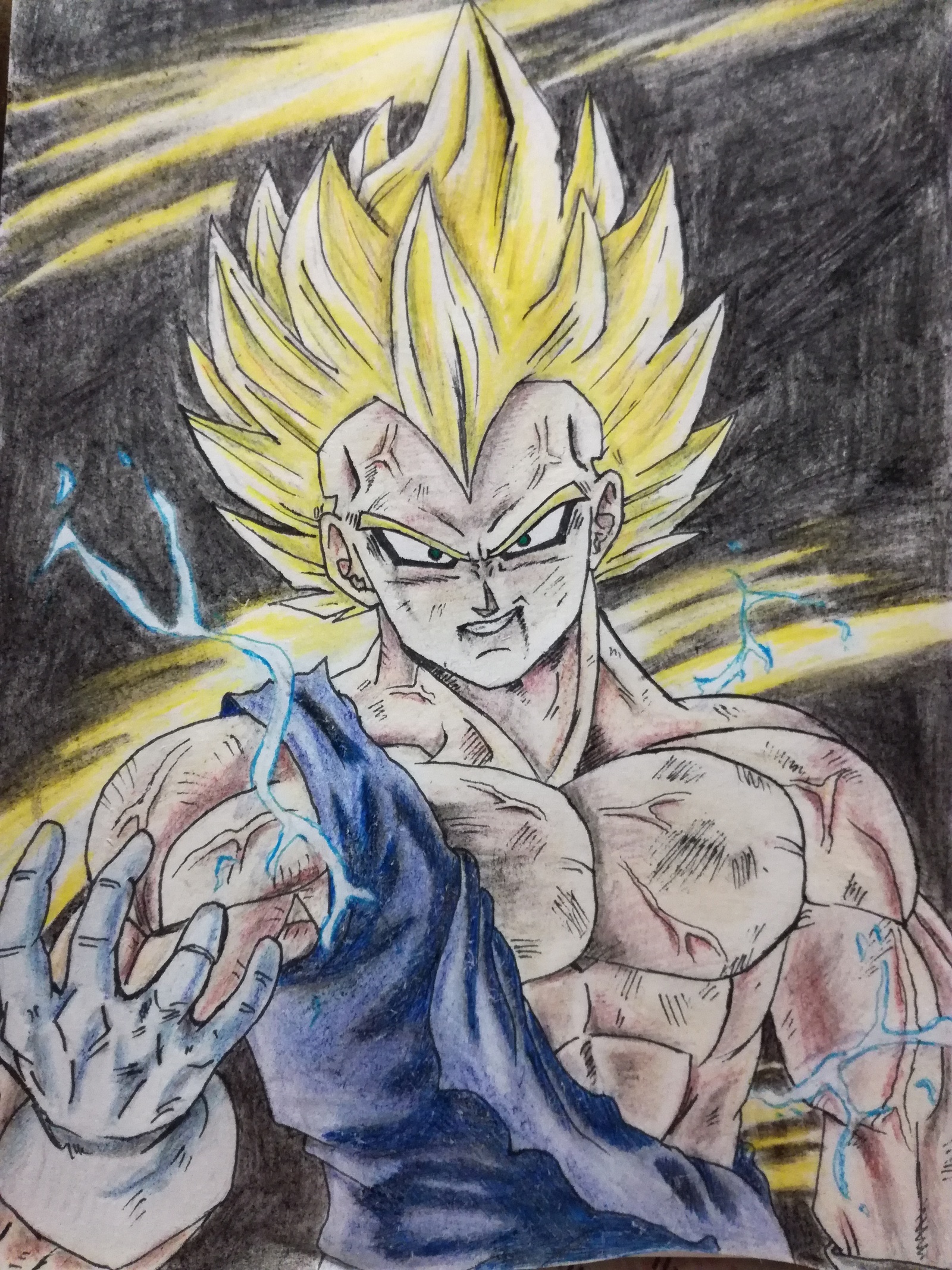 Vegeta - My, Vegeta, Dragon ball, Anime, Drawing