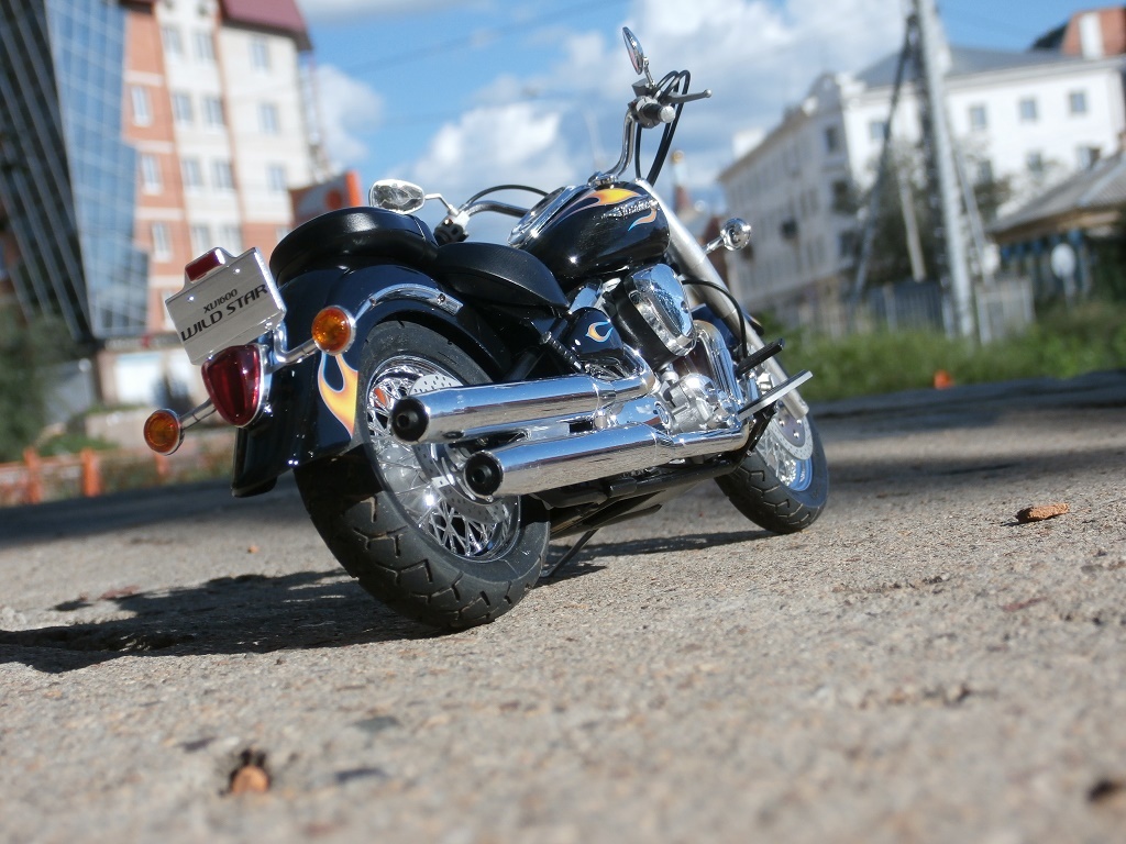 Yamaha XV1600 RoadStar - Моё, Мотомоделизм, Долгострой, Длиннопост, Tamiya, Масштабная модель, Мото