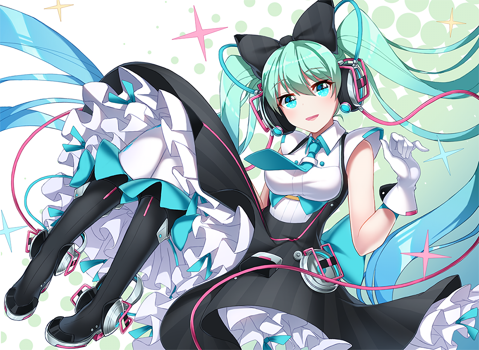 Hatsune miku rabbit hole art