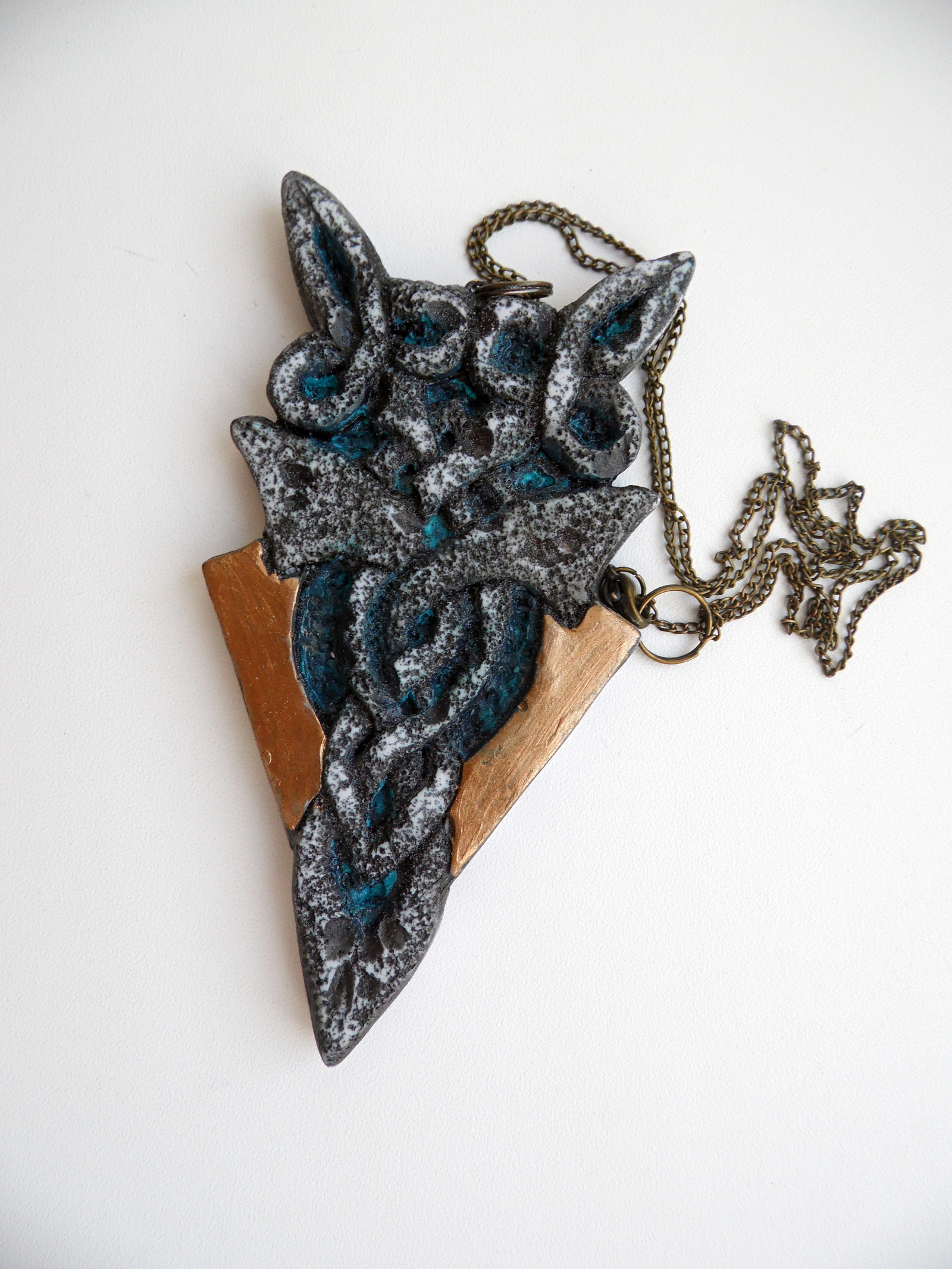 Gaudi on the Neck - My, Polymer clay, Handmade, , Antoni Gaudi, Needlework, , Creation, Longpost