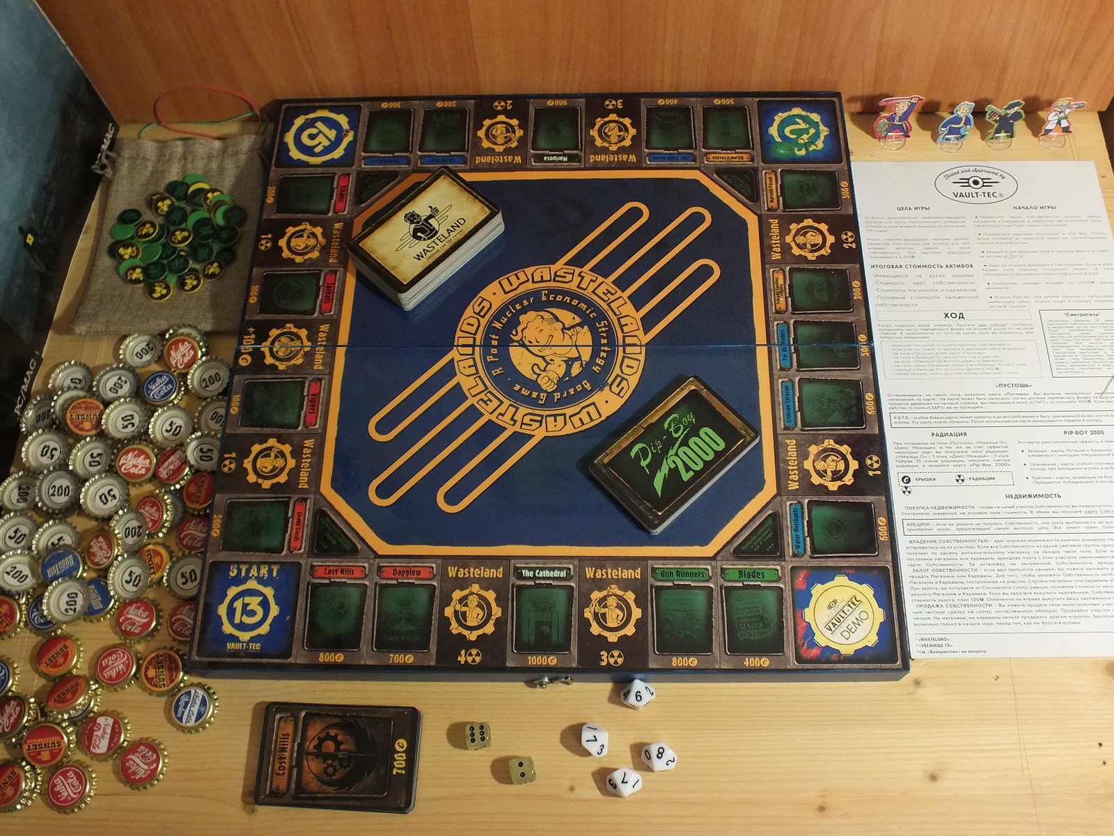 Peekaboo Gift for the Holidays: Fallout + Munchkin Board Game - My, With your own hands, Fallout, Presents, Board games, Longpost