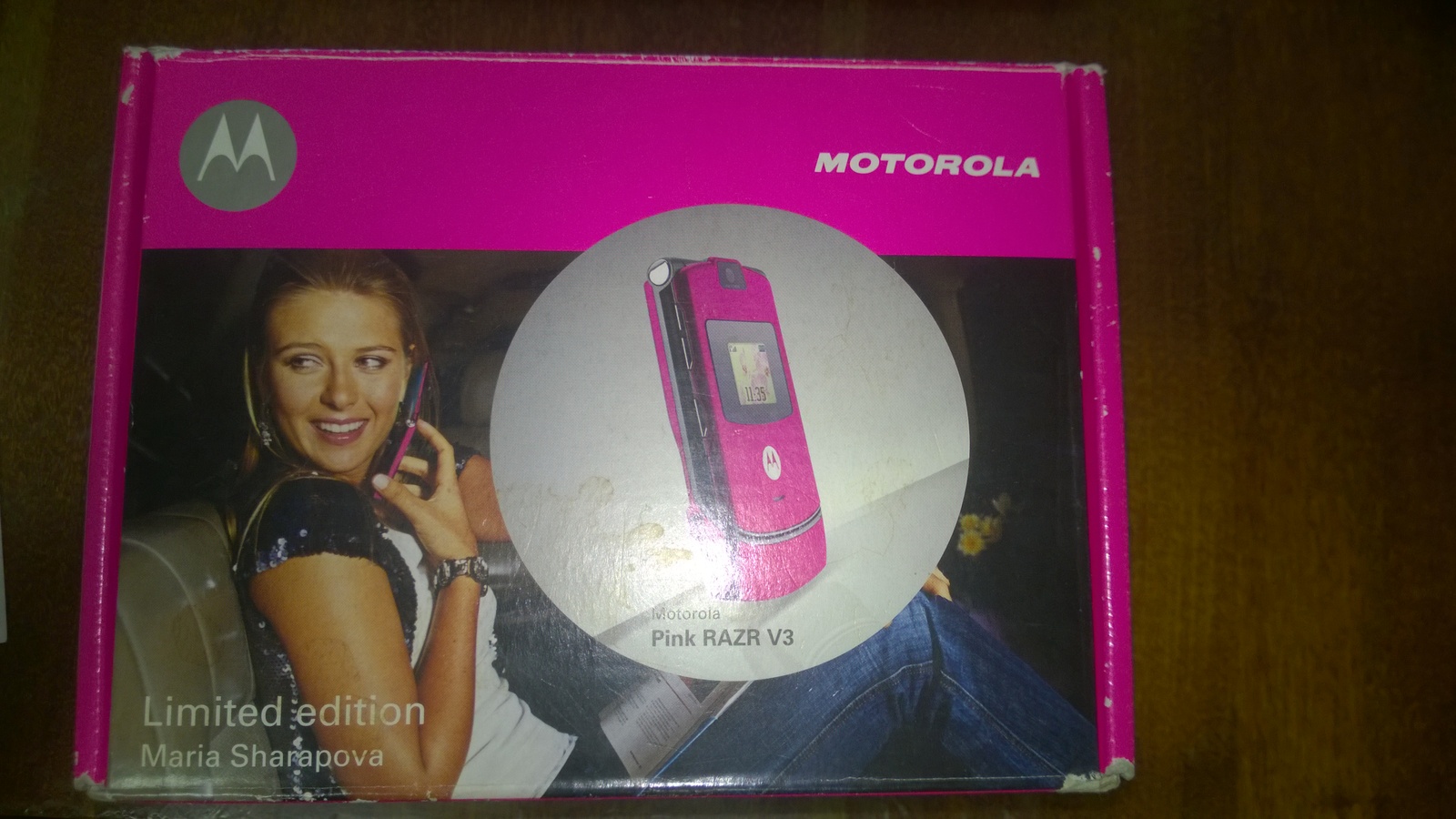 Motorola Pink RAZR V3 Limited edition Maria Sharapova - Моё, Motorola RAZR V3, Розовый, Limited Edition, Maria Sharapova, Мария Шарапова, Телефон, Видео, Длиннопост