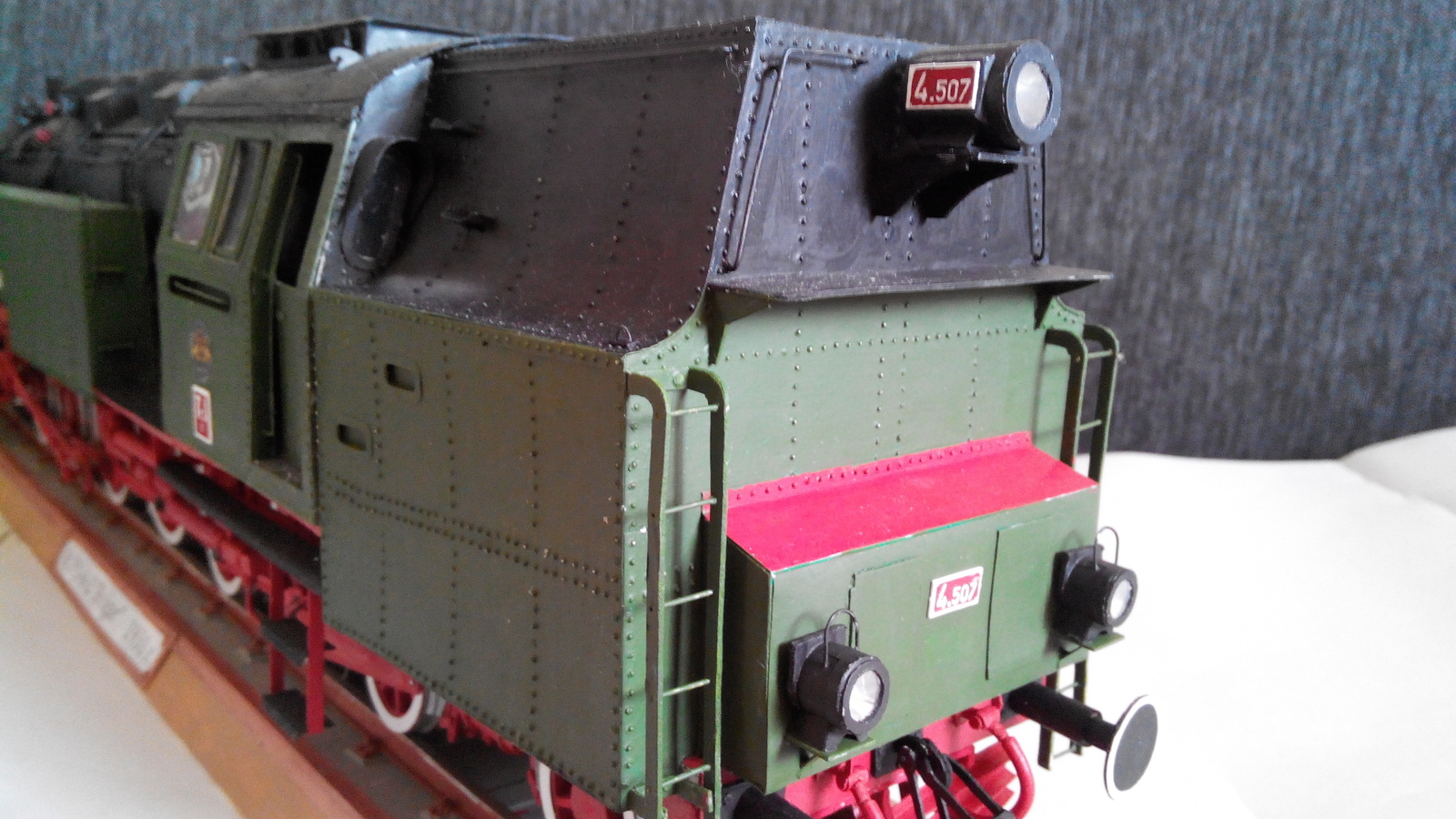 HCP 1-6-2 Bulgar made of cardboard - My, Locomotive, Models, Cardboard, Modeling, Longpost