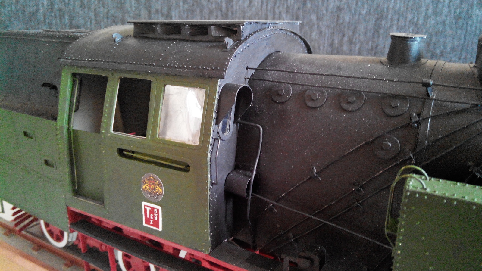 HCP 1-6-2 Bulgar made of cardboard - My, Locomotive, Models, Cardboard, Modeling, Longpost