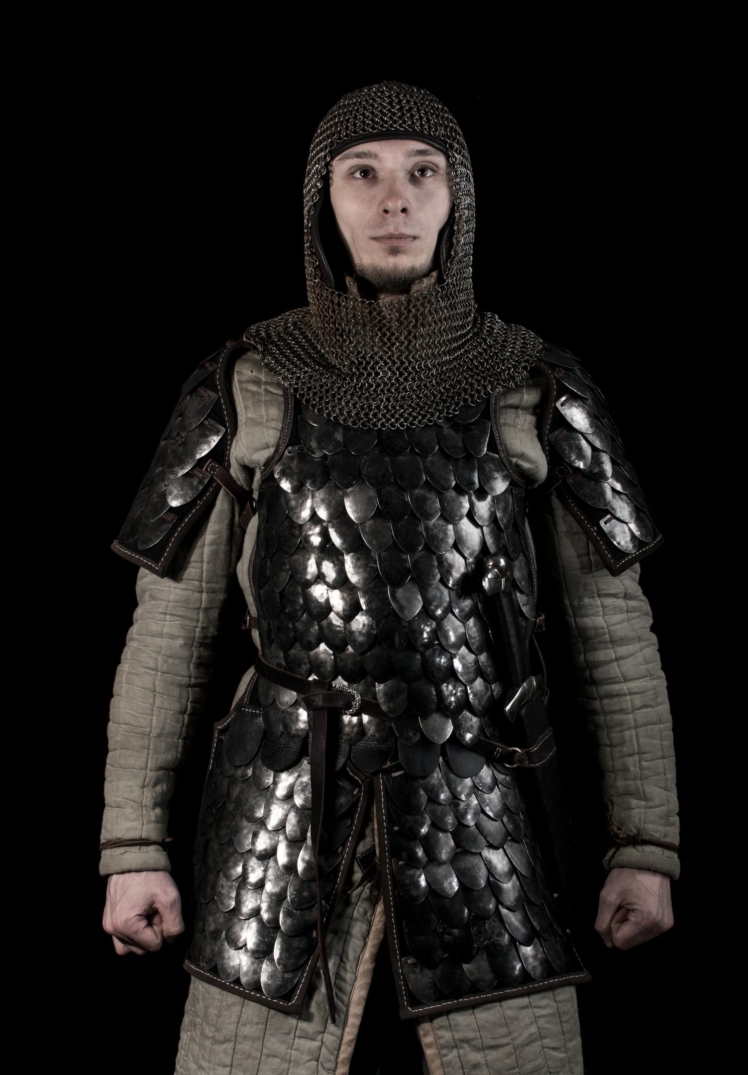 Scale armor. Stylization inspired by the Carolingian era - My, Scales, Reconstruction, Hammer, Armor, Carlovingian, , Longpost