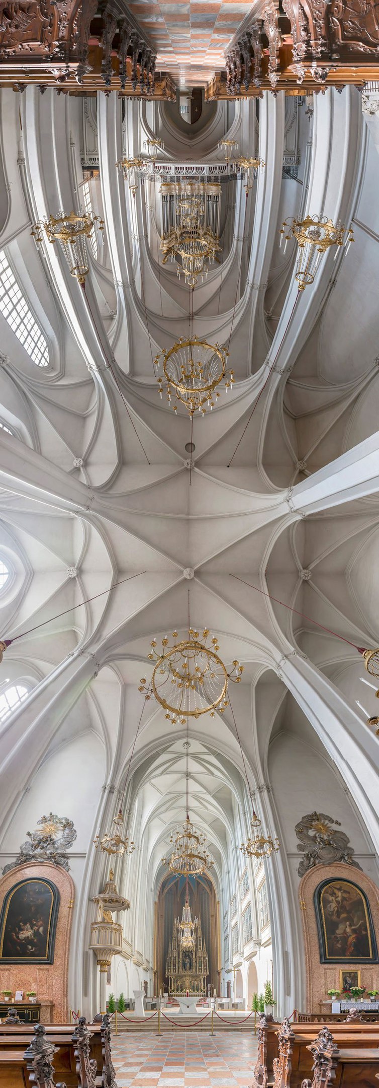 Vertical panoramas of church ceilings - Панорама, Church, The photo, Temple, , Ceiling, Longpost