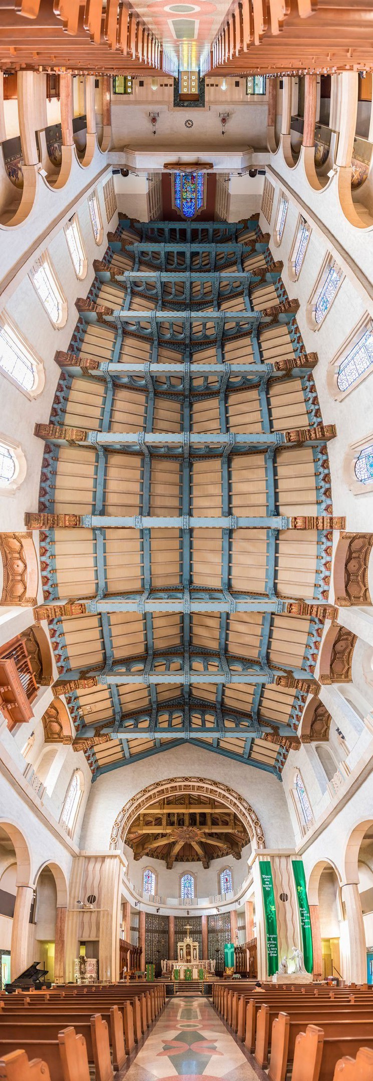 Vertical panoramas of church ceilings - Панорама, Church, The photo, Temple, , Ceiling, Longpost