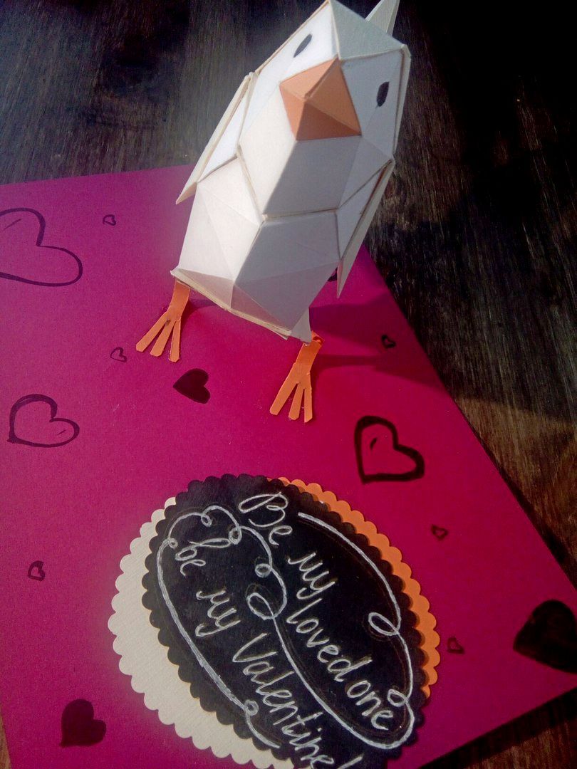 My postcard for February 14th. - My, The 14th of February, Valentine's Day, cat, Postcard, With your own hands, Creative, Birds, Longpost