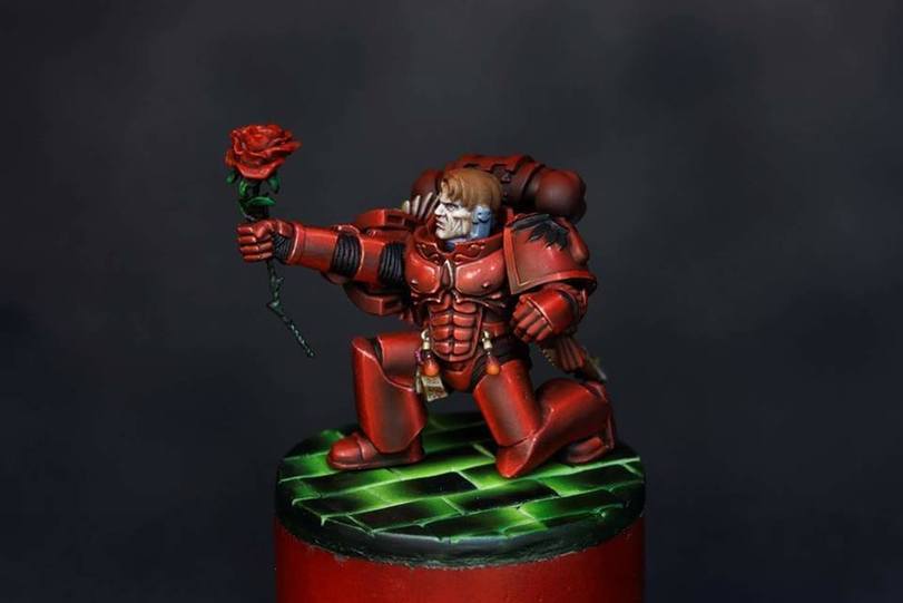 Your face when you do not love February 14, but the gift must be given - Warhammer 40k, Modeling, Blood angels, The 14th of February, , Longpost