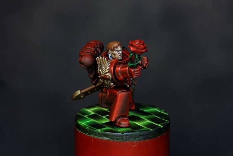 Your face when you do not love February 14, but the gift must be given - Warhammer 40k, Modeling, Blood angels, The 14th of February, , Longpost