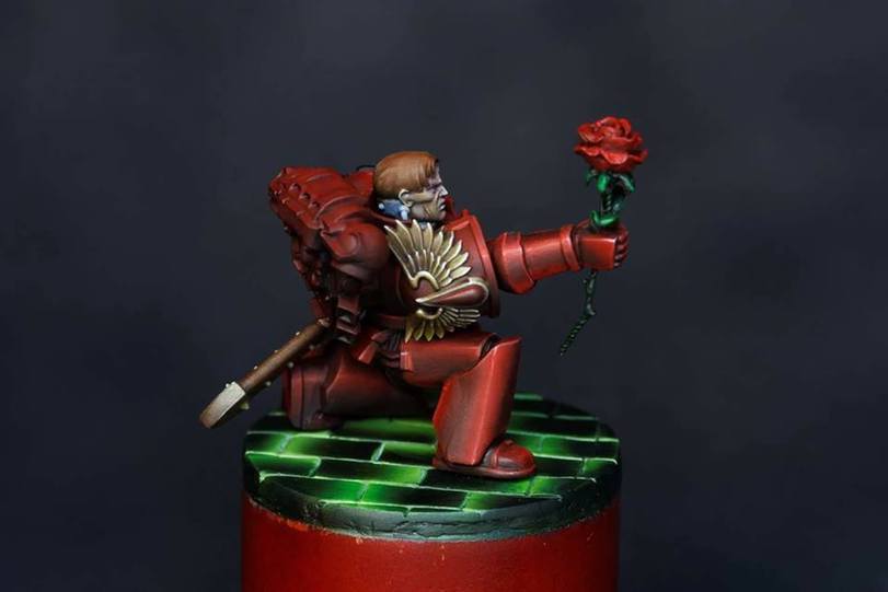 Your face when you do not love February 14, but the gift must be given - Warhammer 40k, Modeling, Blood angels, The 14th of February, , Longpost