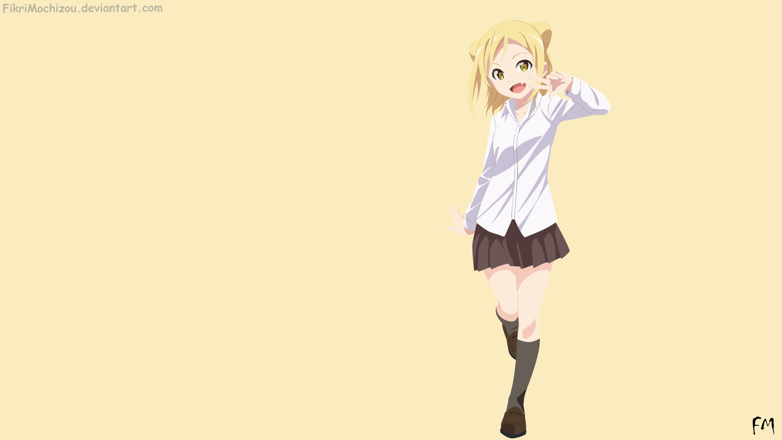 Обойчики - Anime Art, Demi-Chan wa kataritai, Hikari Takanashi, Kyouko Machi, Himari Takanashi, Yuki Kusakabe