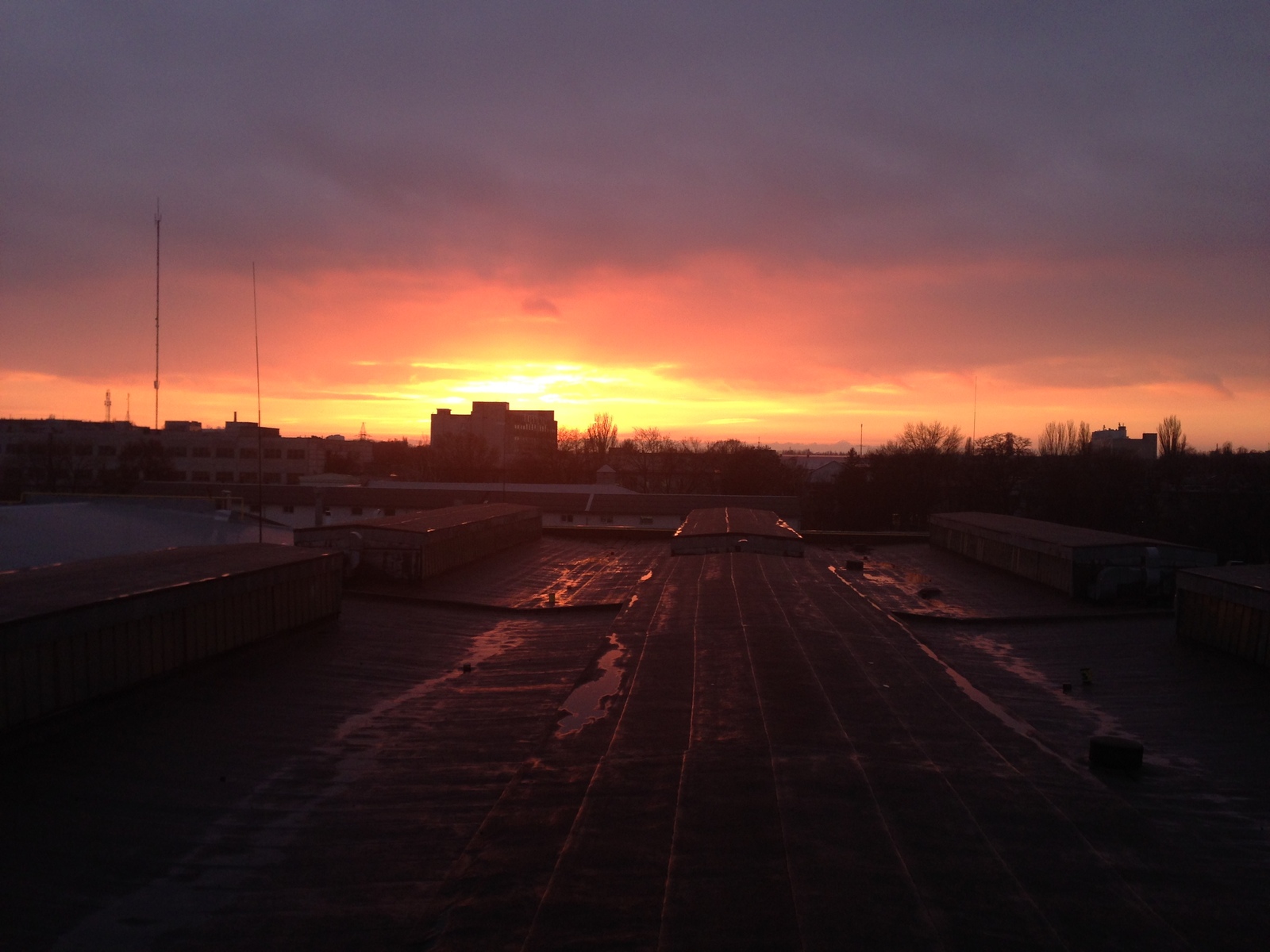 Small collection of sunsets - My, Sunset, The sun, Work, Office, View from the window, Longpost