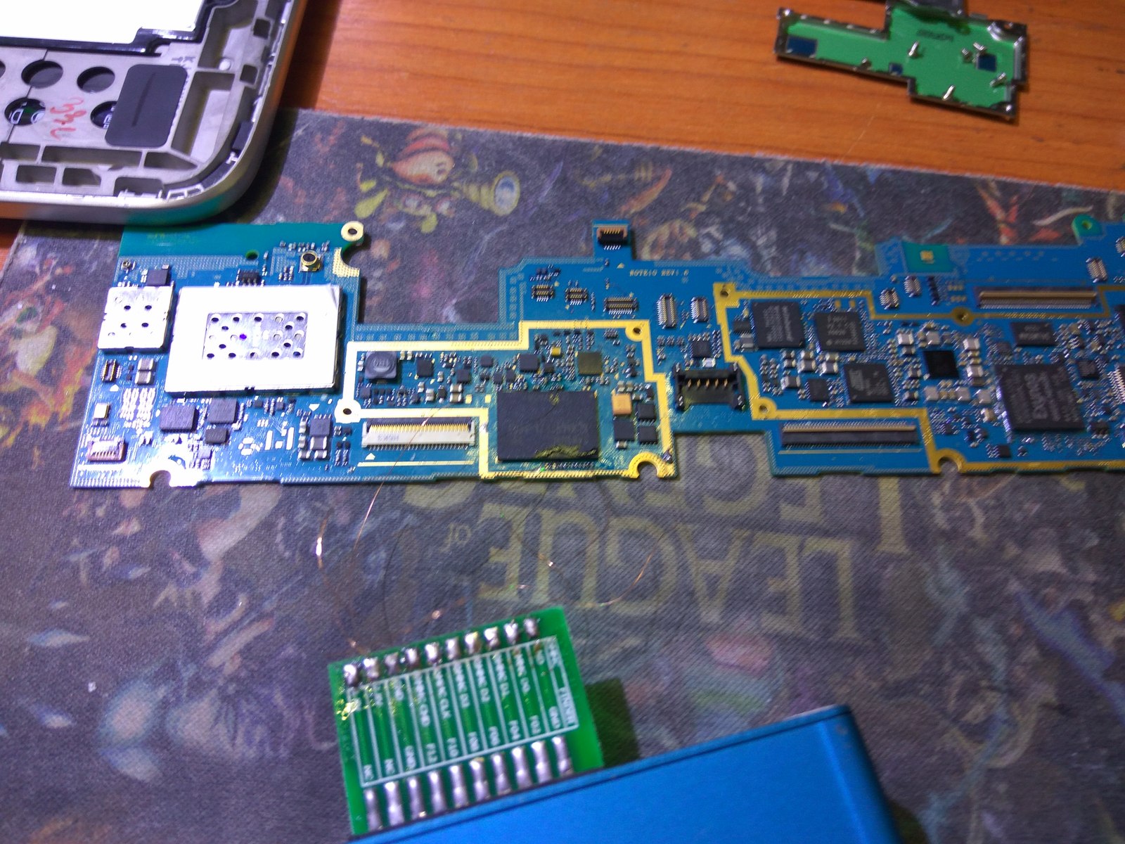 Replacing emmc on Samsung N8000 - My, Tablet repair, Repairers Community, Repair of equipment, The photo, Монитор, Longpost