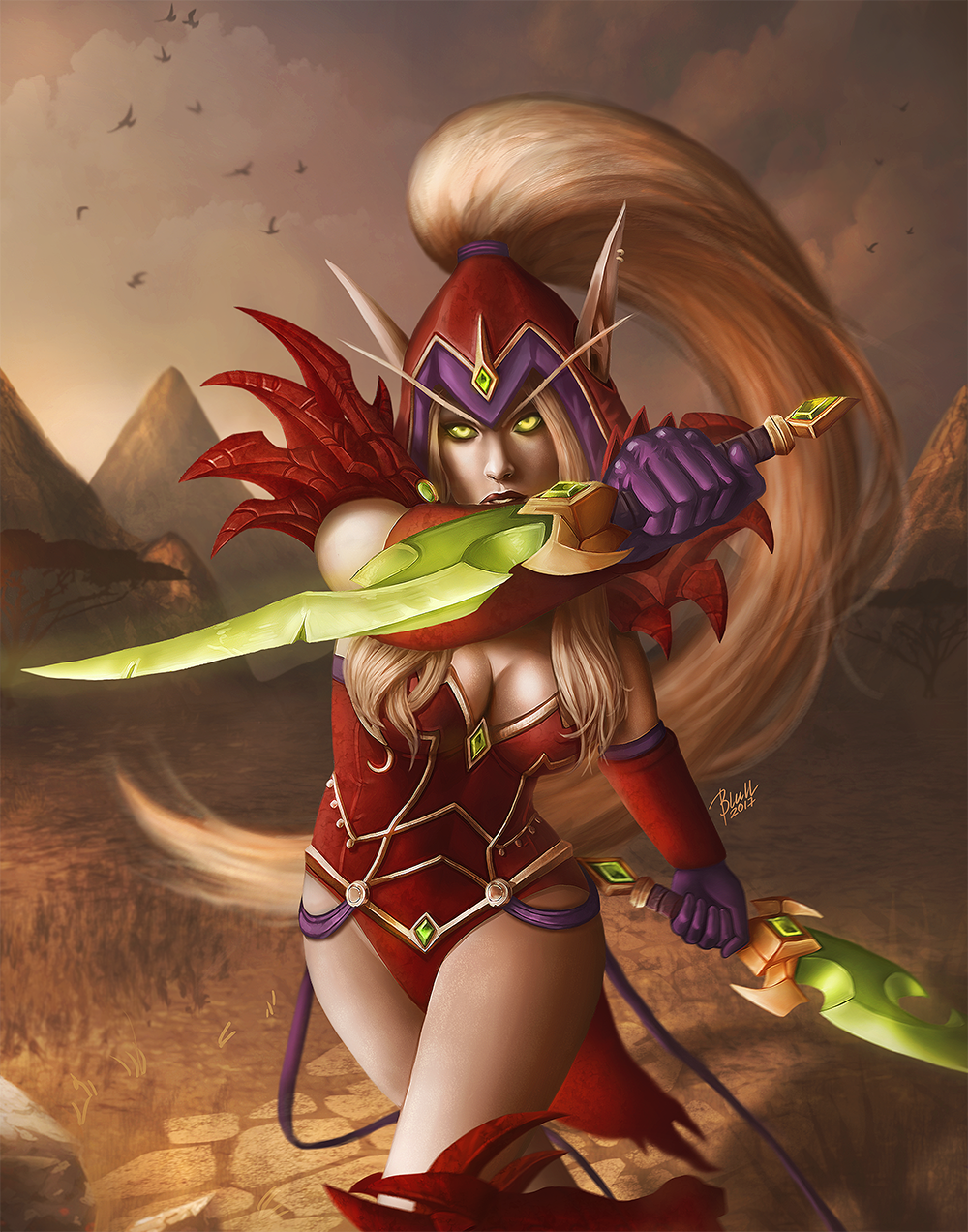 Valeera Sanguinar - My, Wow, Game art, Valira, HOTS, Blizzard, World of warcraft