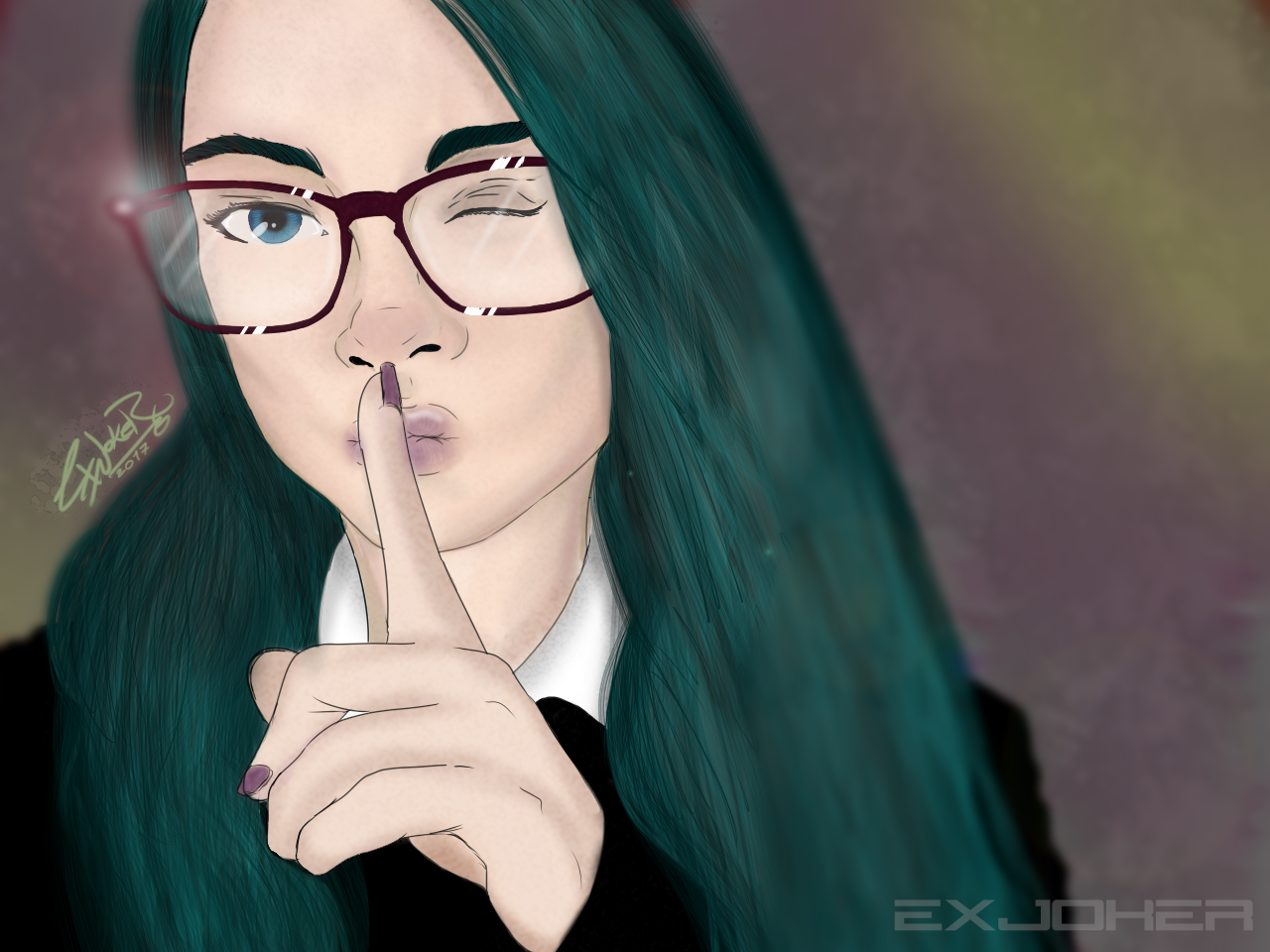 Quiet. - My, , Wacom, Art, 