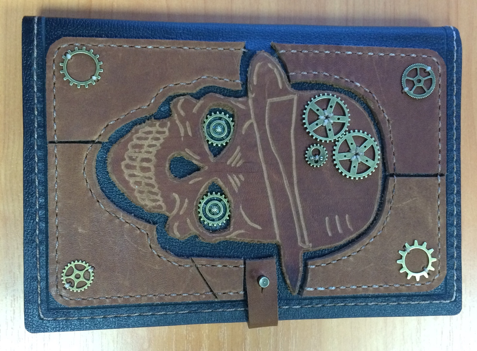 Leather diary cover - My, Leather, With your own hands, Rukozhop, Longpost