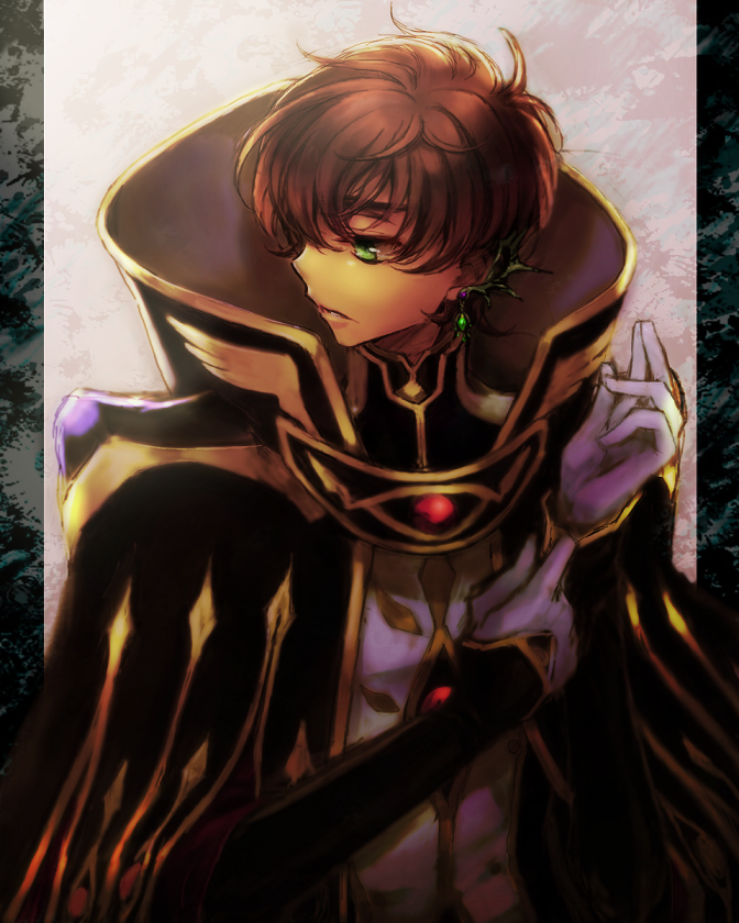 Code Geass . Судзаку Куруруги / Suzaku Kururugi. (кот Артур,Юфи,Лелуш). - Аниме, Code Geass, Судзука, Lelouch Lamperouge, Zero, Suzaku, Anime Art, Арт, Длиннопост