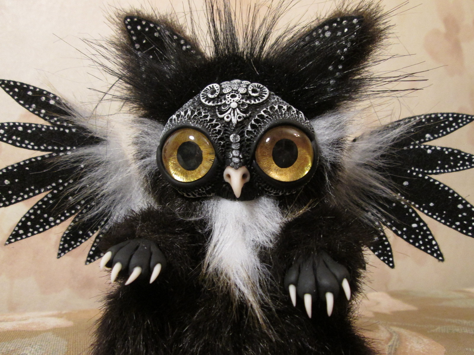 Owls are not what they seem - My, cat, , Author's toy, Longpost