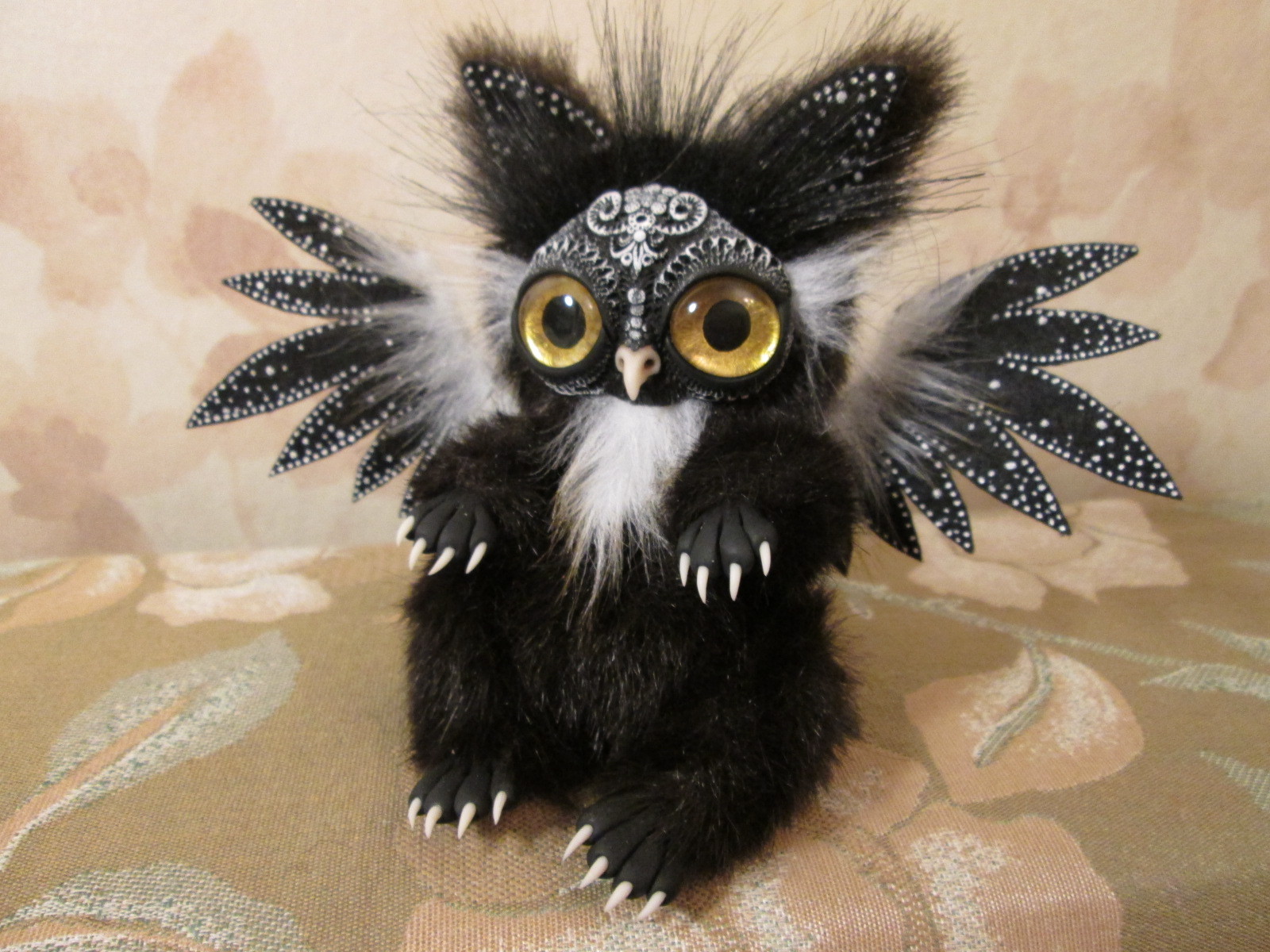 Owls are not what they seem - My, cat, , Author's toy, Longpost