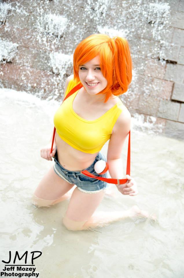 A little charming Misty - NSFW, Misty, Cosplay, Pokemon, Strawberry, Girls, Cartoons, Longpost