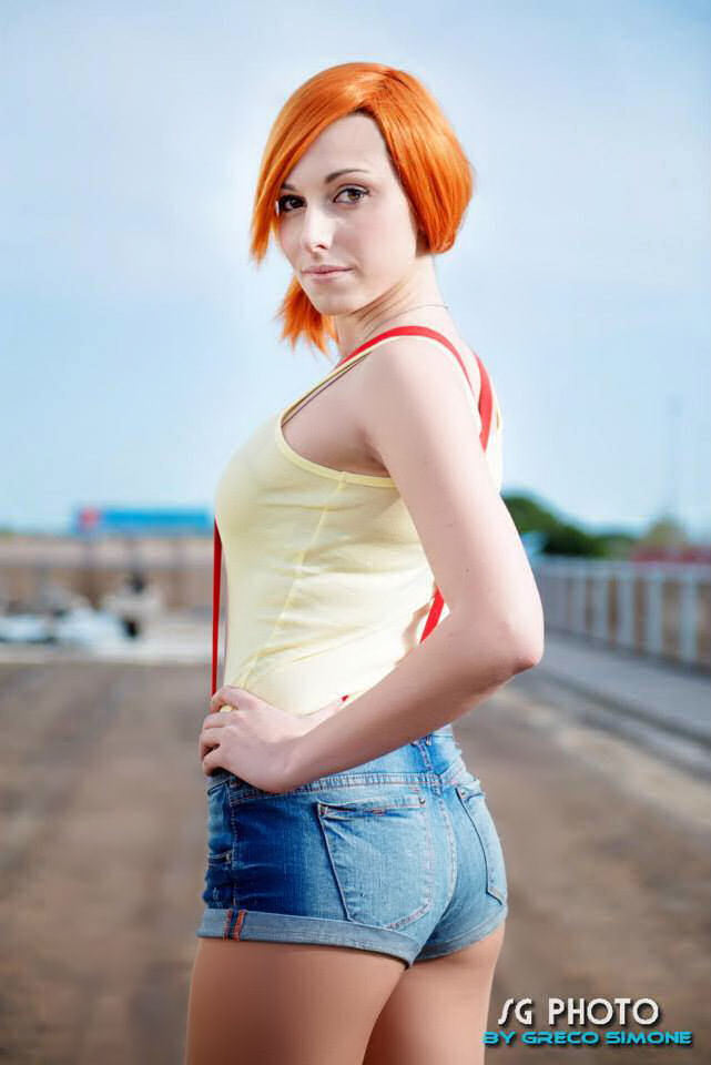 A little charming Misty - NSFW, Misty, Cosplay, Pokemon, Strawberry, Girls, Cartoons, Longpost