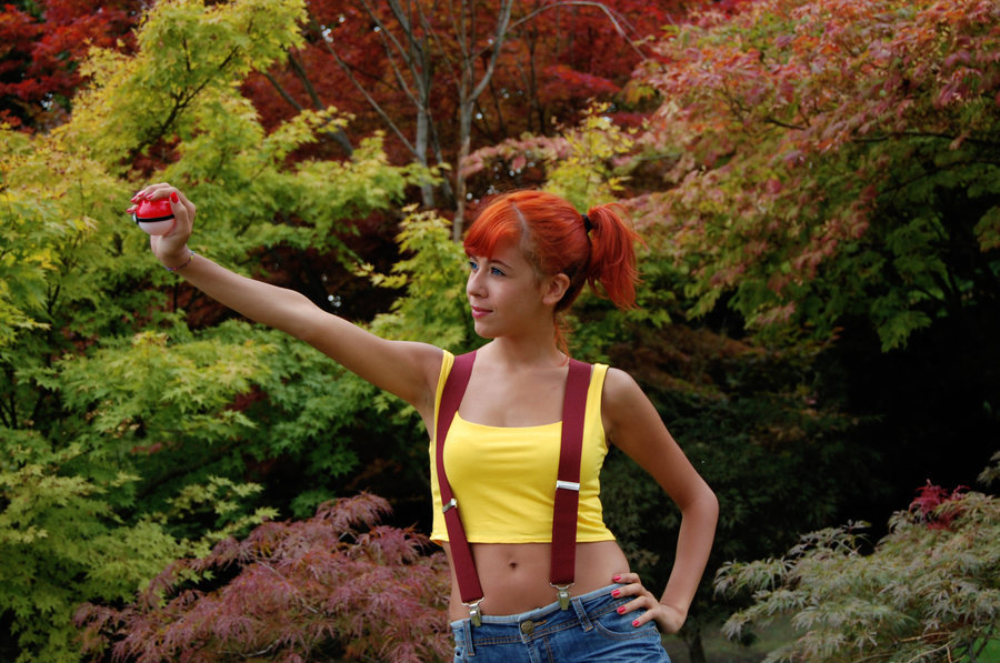 A little charming Misty - NSFW, Misty, Cosplay, Pokemon, Strawberry, Girls, Cartoons, Longpost