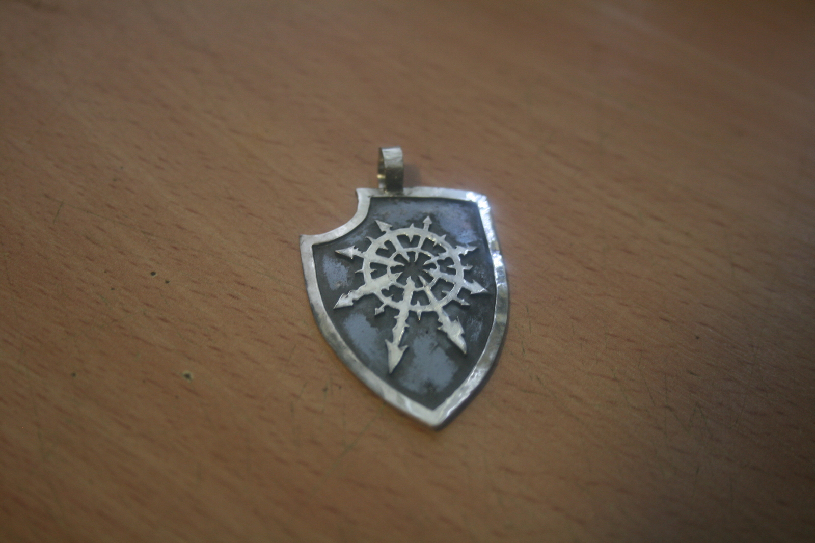 Pendant with the symbol of Chaos - My, Handmade, Pendant, Decoration, Warhammer, Chaos, Longpost