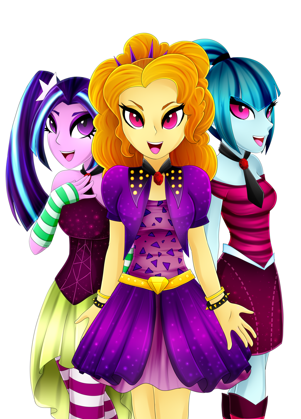 TheDazzlings - My Little Pony, Equestria Girls, Dazzlings, Aria Blaze, Adagio Dazzle, Sonata Dusk, Scarlet-Spectrum