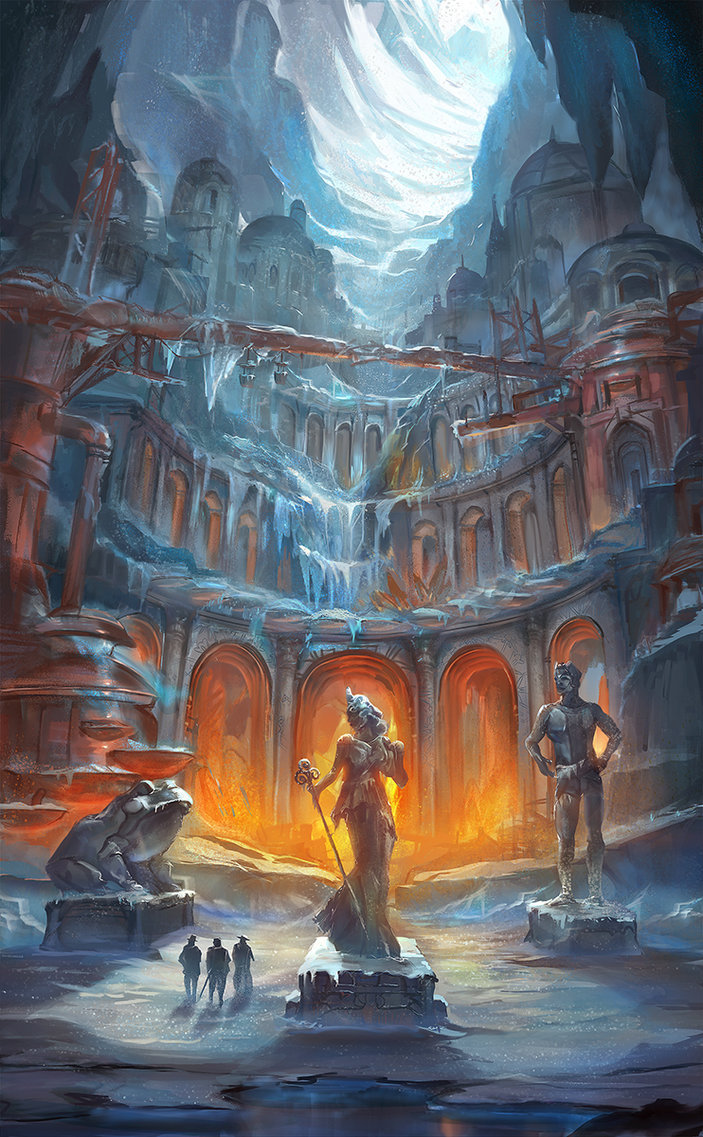 Ice-Caves - Art, Fantasy, 